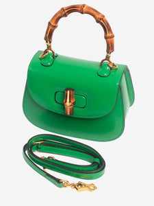 Gucci Green bamboo 1947 mini bag