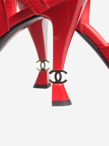 Chanel Red suede sandal heels - size EU 39 (UK 6)