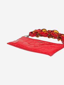 Miu Miu Red reptile effect shoulder bag