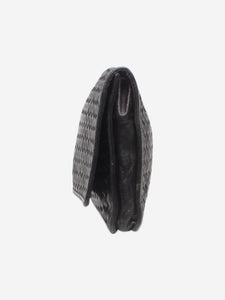 Bottega Veneta Black vintage Intrecciato wide clutch