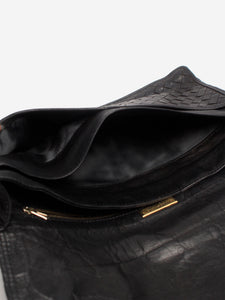 Bottega Veneta Black vintage Intrecciato wide clutch