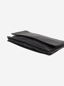 Bottega Veneta Black vintage Intrecciato wide clutch
