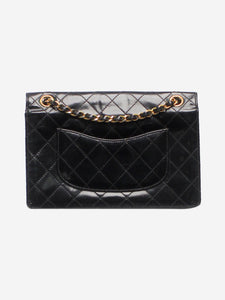 Chanel Black vintage patent leather flap shoulder bag