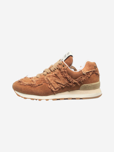 Cognac 574 denim trainers - size EU 37 Trainers New Balance x Miu Miu 