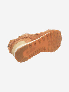 New Balance x Miu Miu Cognac 574 denim trainers - size EU 37
