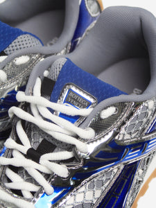 Bottega Veneta Silver and blue metallic Orbit sneakers - size EU 38