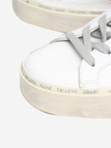 Golden Goose White Hi Star trainers - size EU 36