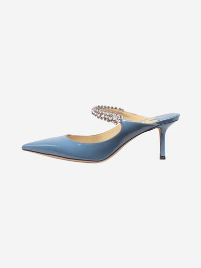 Blue patent leather embellished heels - size UK 4.5 Heels Jimmy Choo 