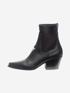 Christian Dior Black leather ankle boots - size EU 38