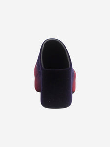 Loewe Blue Terra 90 wedge clogs - size EU 39 (UK 6)