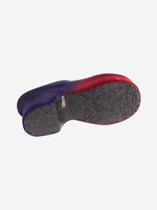 Loewe Blue Terra 90 wedge clogs - size EU 39 (UK 6)