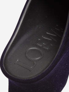 Loewe Blue Terra 90 wedge clogs - size EU 39 (UK 6)