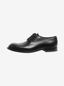 The Row Black Novus leather Derby shoes - size EU 38