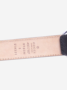 Gucci Black GG Marmont belt
