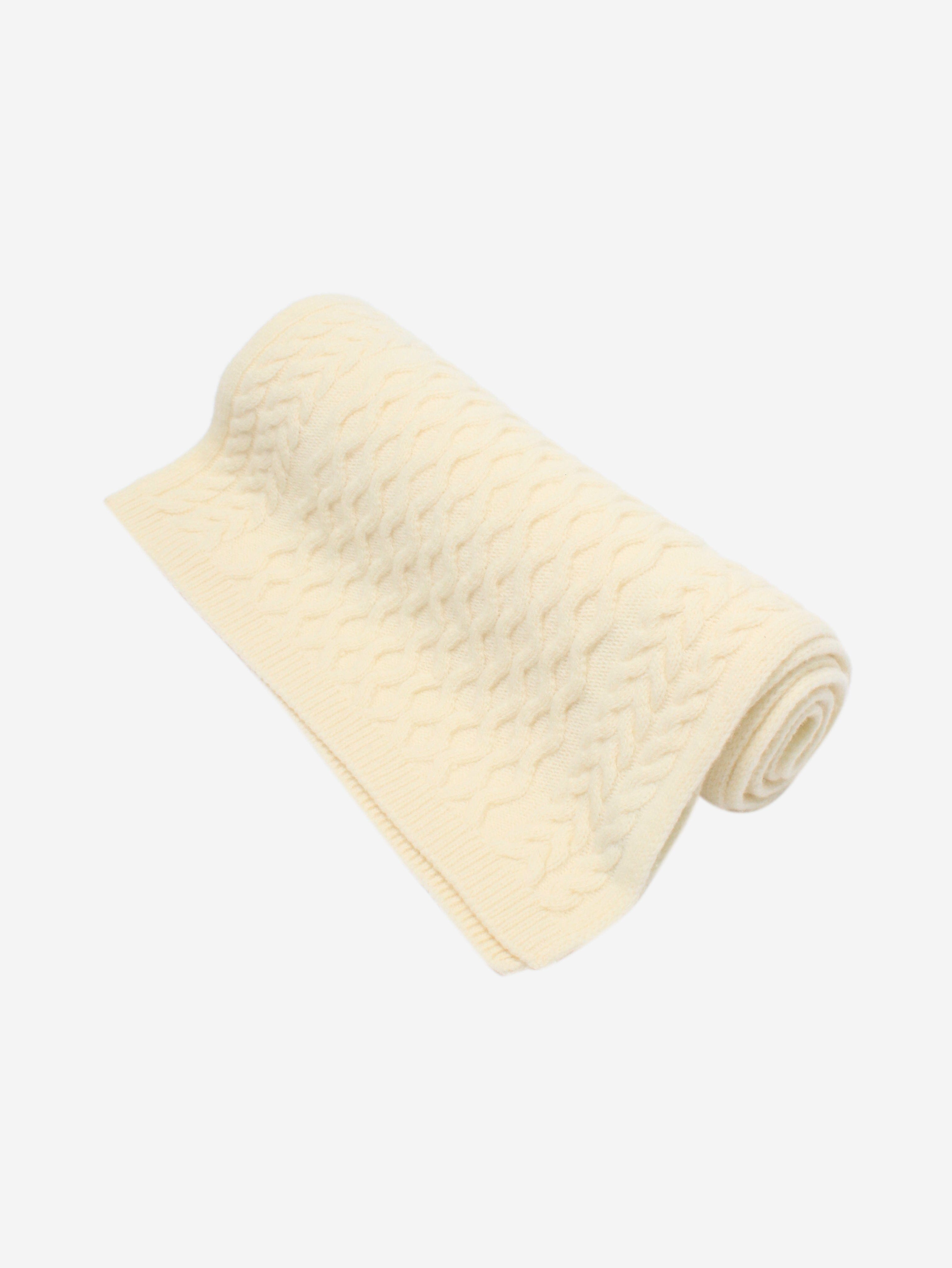 Ecru cable knit scarf Scarves Weekend Max Mara 