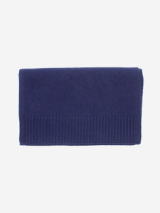 Joseph Blue cashmere hat and scarf set