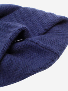 Joseph Blue cashmere hat and scarf set