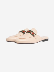 Gucci Blush Horsebit leather mules - size EU 37.5