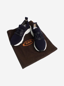 Tod's Navy blue Kate slip-on sneakers - size EU 37.5