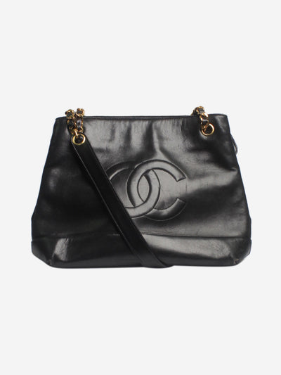 Chanel Black vintage 1991 lambskin CC chain shoulder bag Shoulder bags Chanel 