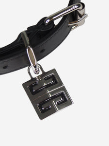 Givenchy Givenchy black leather dog collar