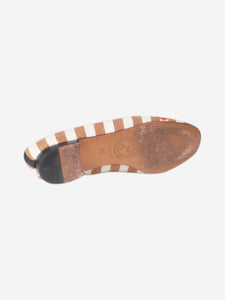 Penelope Chilvers Brown striped shoes - size EU 40