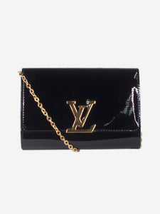 Louis Vuitton Black patent leather crossbody bag