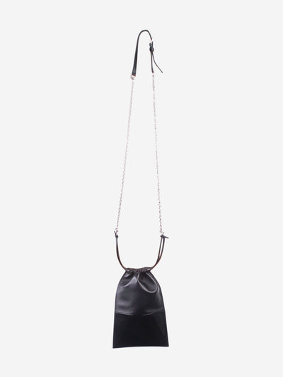 Black contrasting leather pouch bag Cross-body bags Maison Margiela 