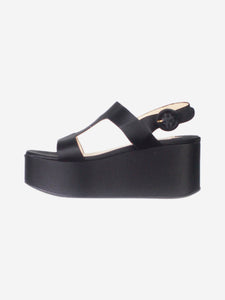 Prada Black satin platform sandals - size EU 37