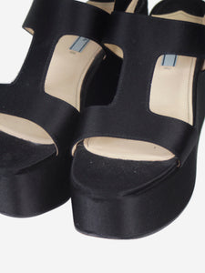 Prada Black satin platform sandals - size EU 37