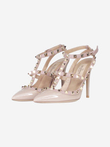 Valentino Neutral patent Rockstud pumps - size EU 34