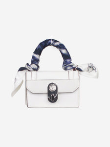 Christian Louboutin White scarf-handle mini bag