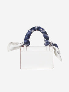 Christian Louboutin White scarf-handle mini bag