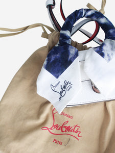 Christian Louboutin White scarf-handle mini bag