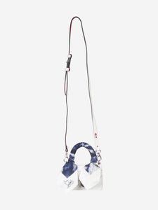 Christian Louboutin White scarf-handle mini bag