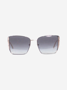 Bvlgari Gold square-frame sunglasses