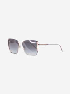 Bvlgari Gold square-frame sunglasses