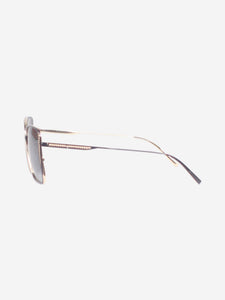 Bvlgari Gold square-frame sunglasses