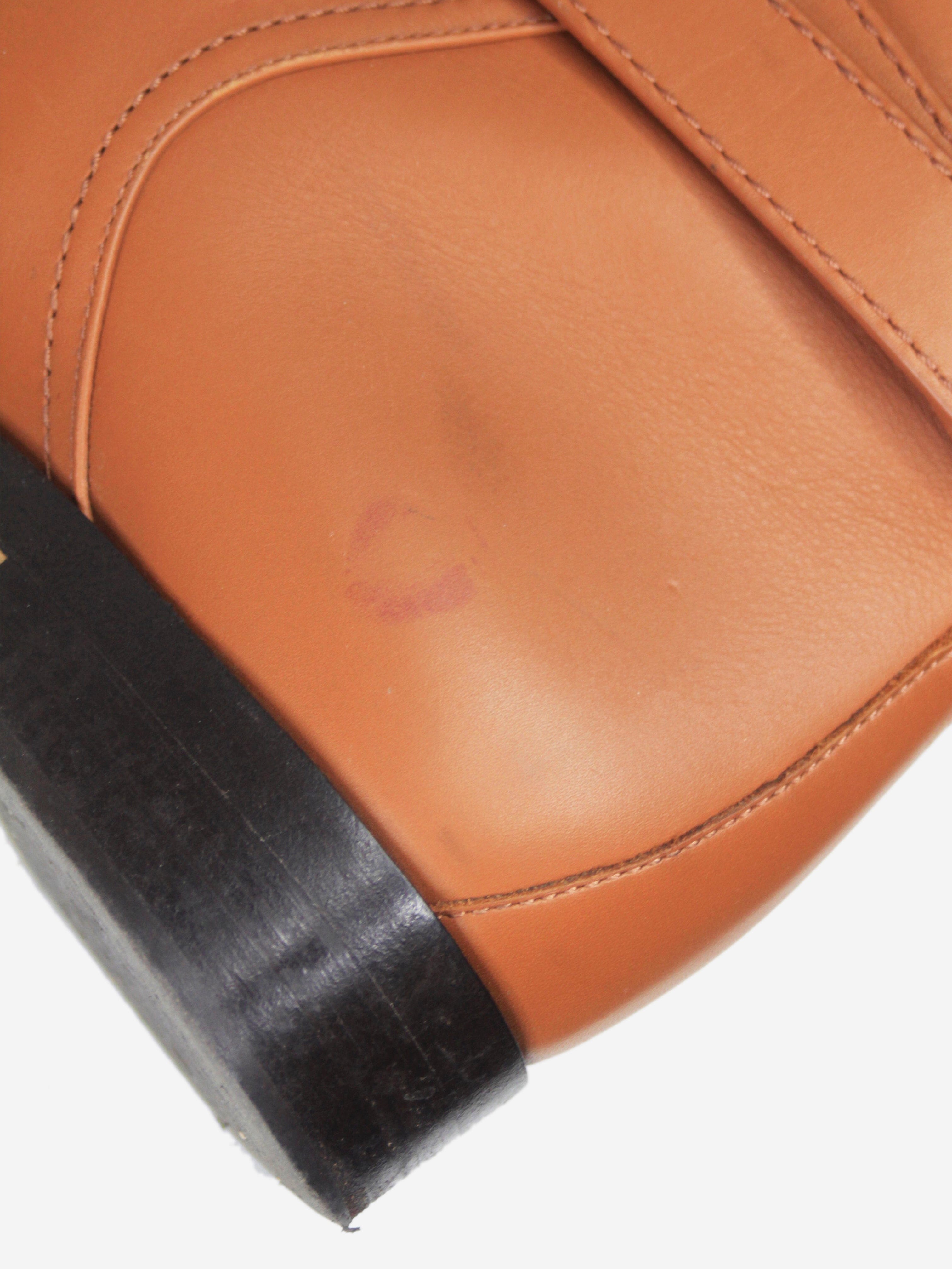 Brown leather riding boots - size UK 6.5 Boots Salvatore Ferragamo 