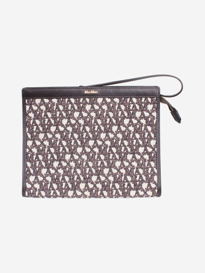 Brown Jacquard clutch bag Clutch bags Max Mara 