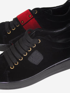 Prada Black velvet trainers - size EU 36.5