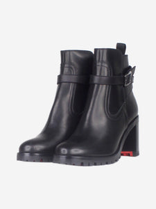 Christian Louboutin Black leather ankle boots - size EU 38.5