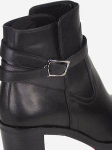 Christian Louboutin Black leather ankle boots - size EU 38.5