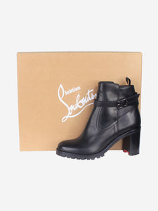 Christian Louboutin Black leather ankle boots - size EU 38.5