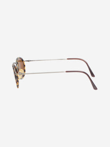 Ralph Lauren Brown tortoiseshell round sunglasses