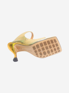 Bottega Veneta Gold metallic heels - size EU 35.5