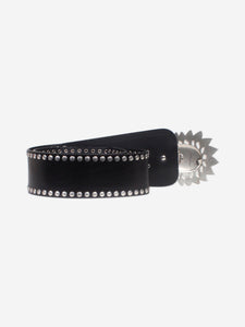 Isabel Marant Black studded leather belt