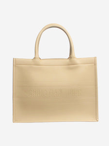 Christian Dior Sand leather book tote