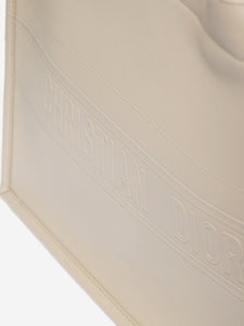 Christian Dior Sand leather book tote