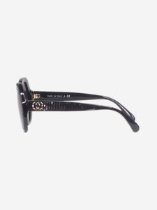 Chanel Black Irregular sunglasses